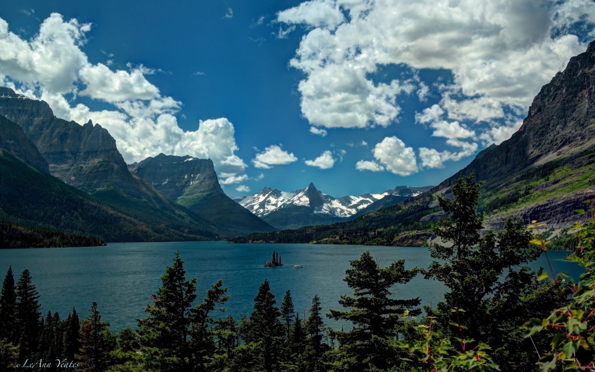 st. mary lake glacier national park montana rocky mountains glacier see