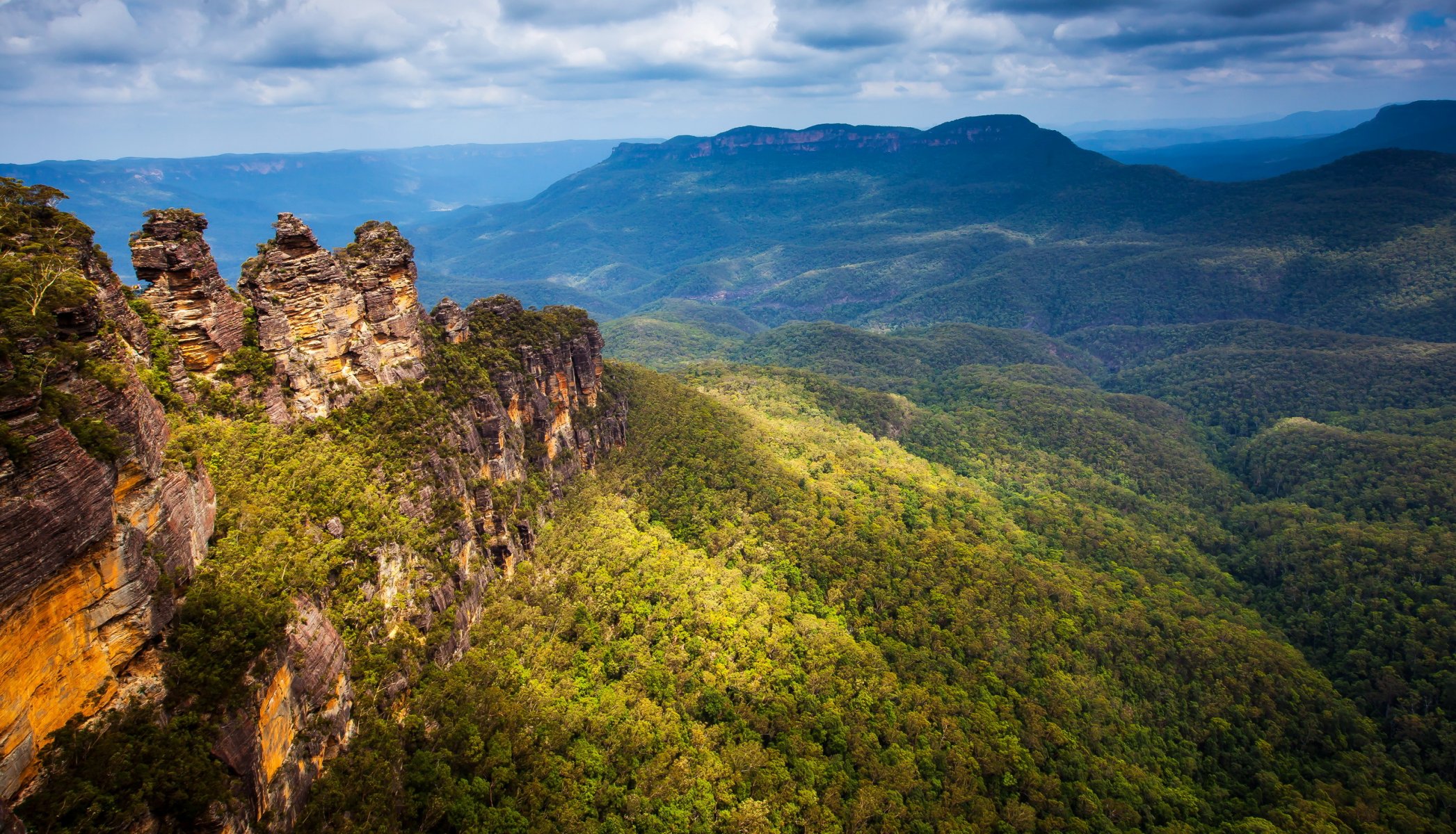 parks australien blau berg felsen charakter