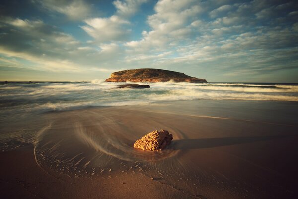 Ibiza beach, sandy beach