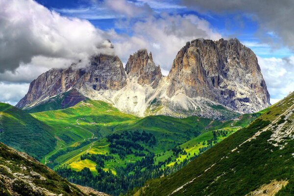 Die schöne Natur der Dolomiten