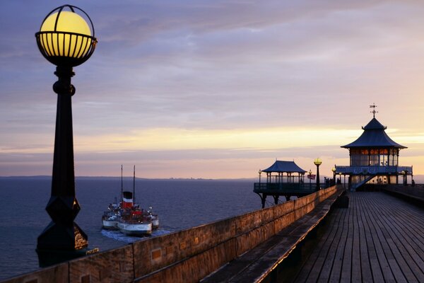 Landscape of the coast of England