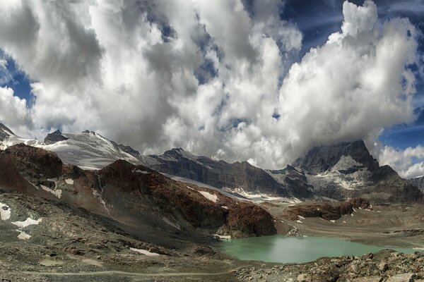 Mountains Lake Sky switzerland