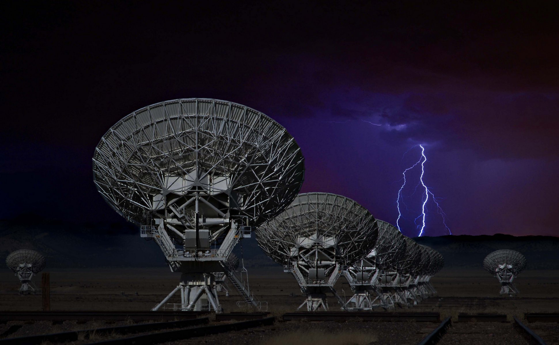 nuevo méxico cielo rayo tecnología antena radiotelescopio