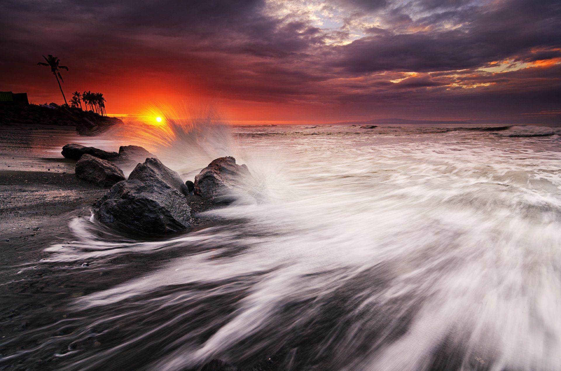 manyar plaża bali indonezja plaża ocean palmy