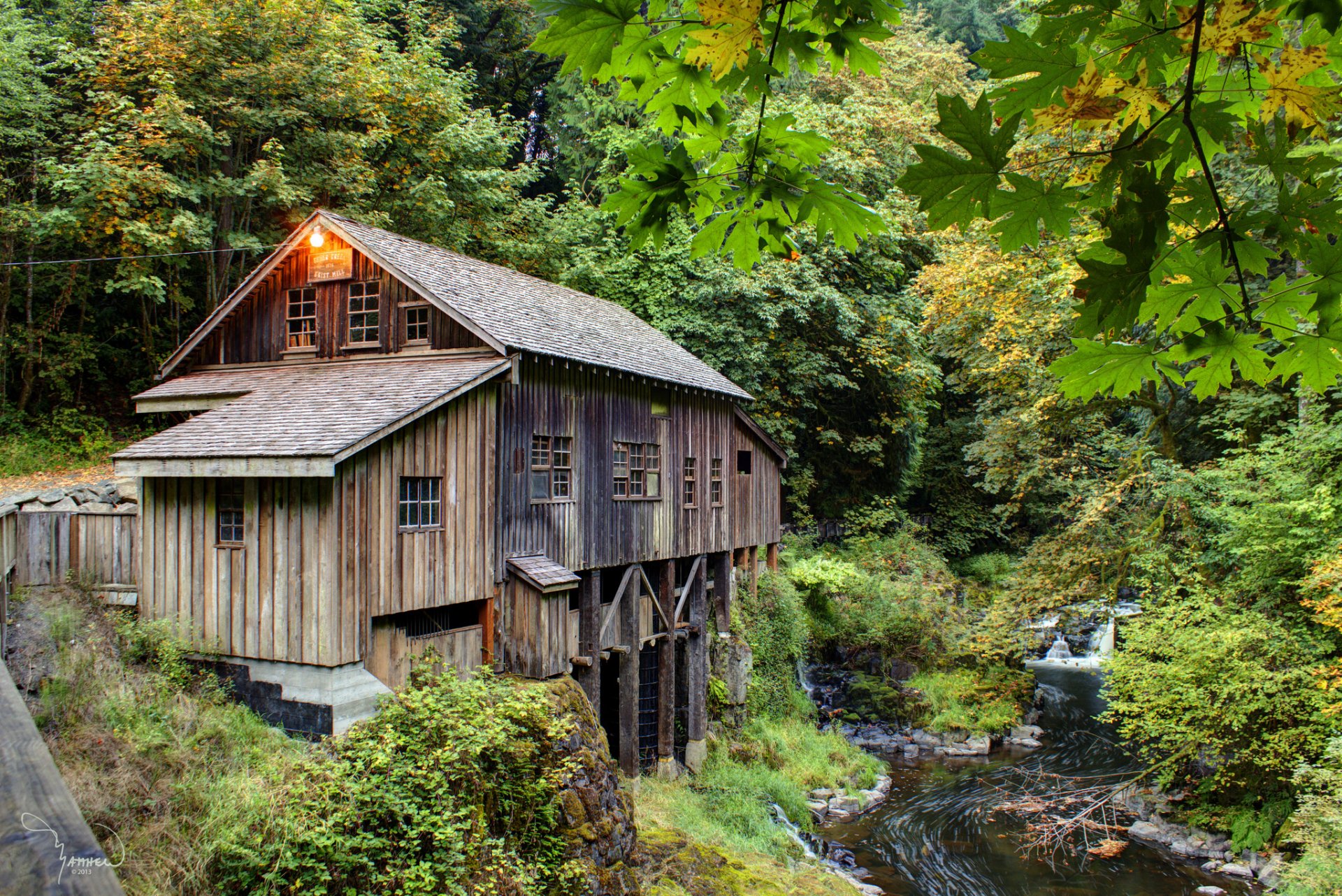 wald mühle bach sommer