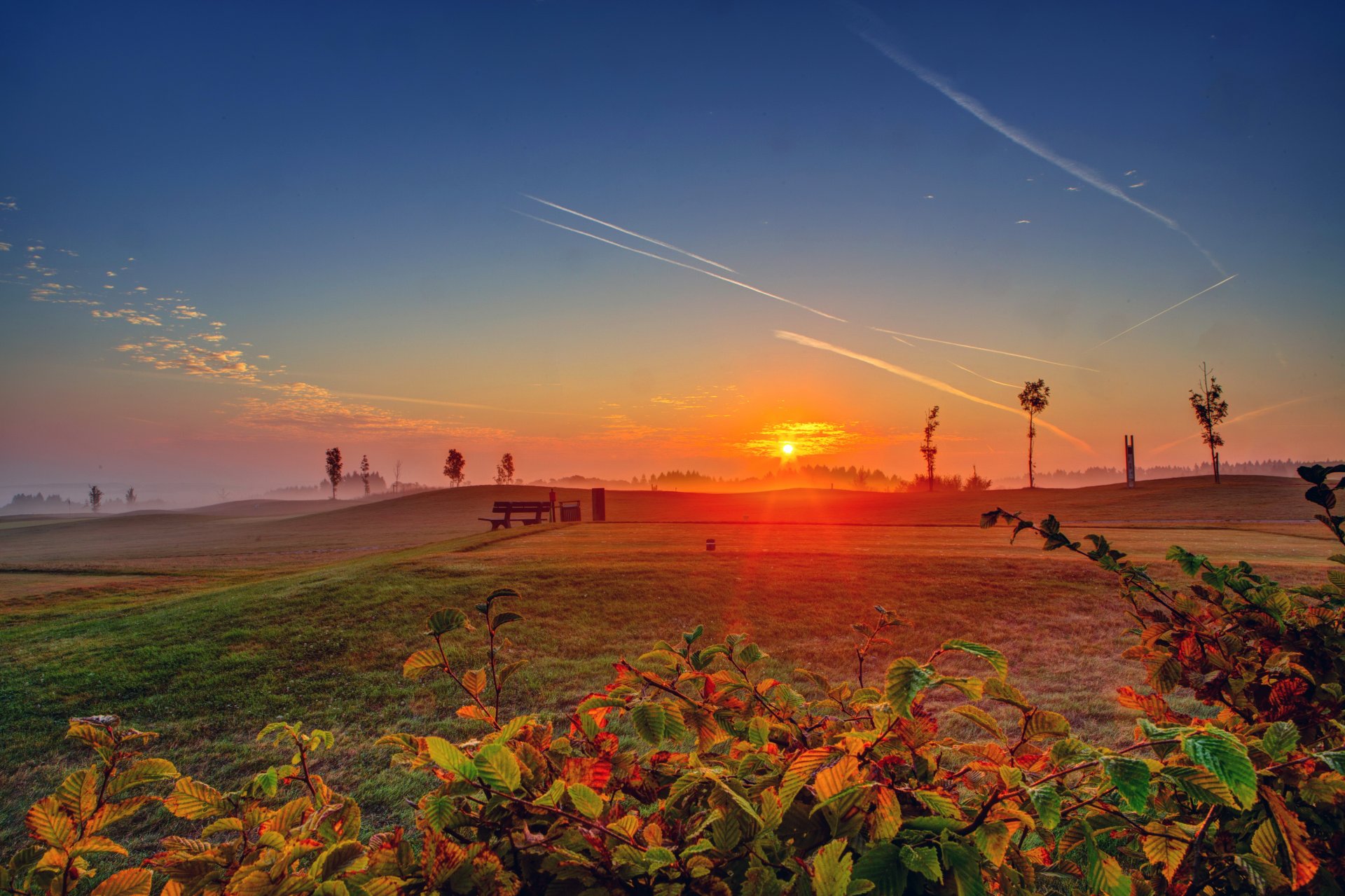 dawn sunset germany sky ediger-eller sun nature photo