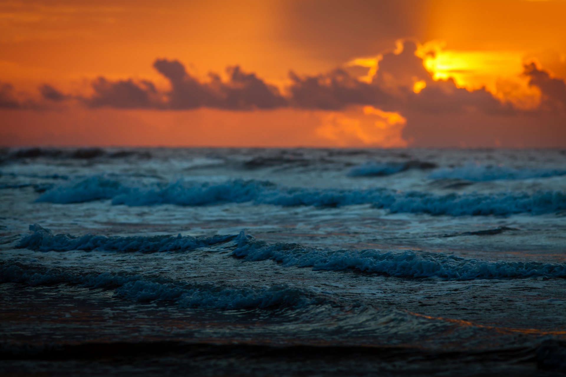 an jacinto galveston tx usa ocean dawn