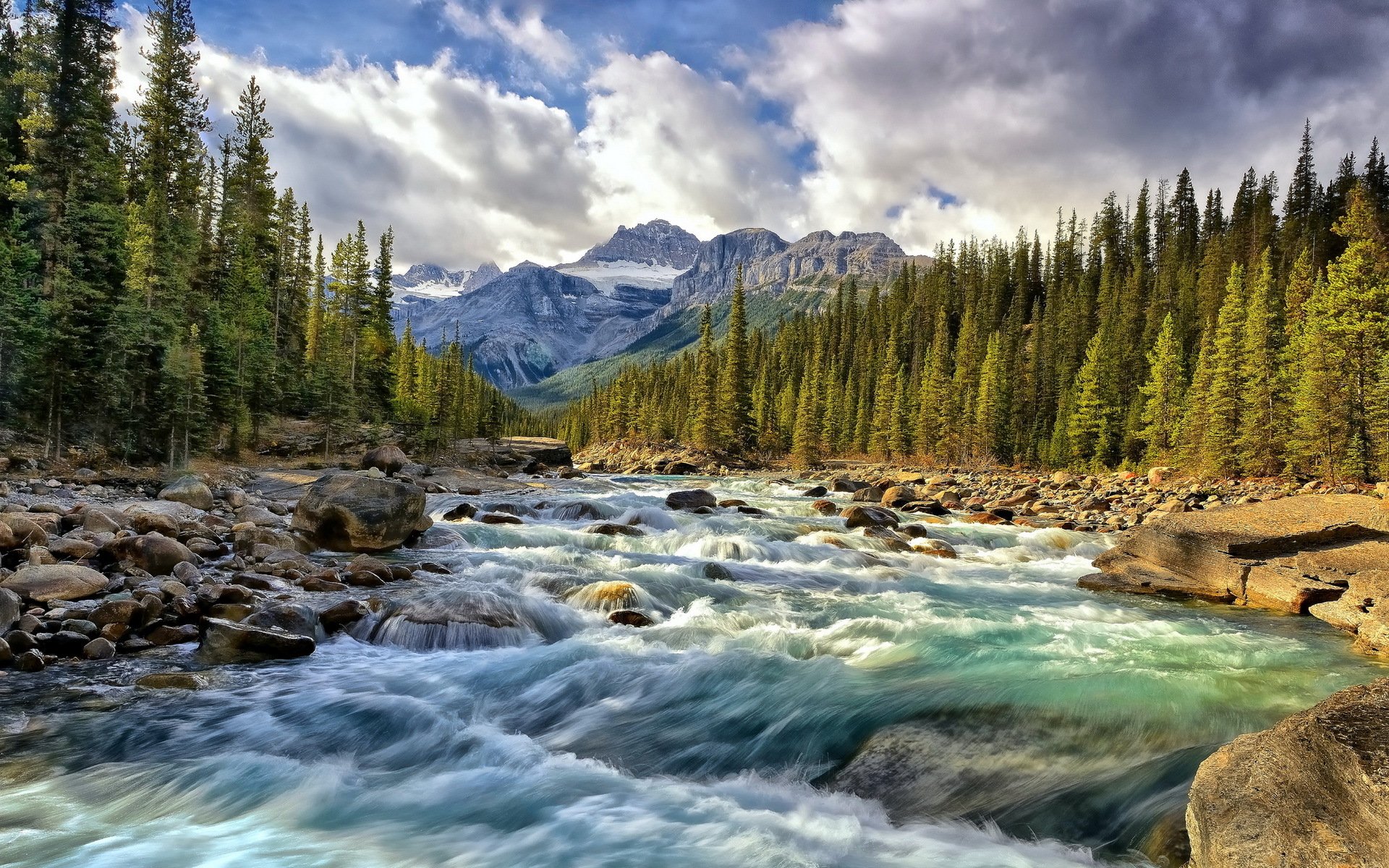 river mountain landscape