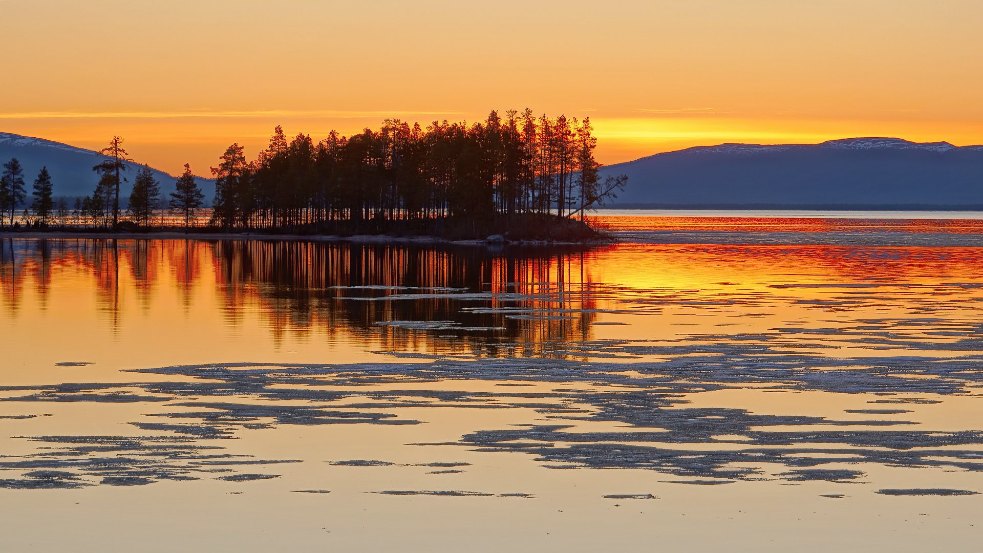 sonnenuntergang see landschaft