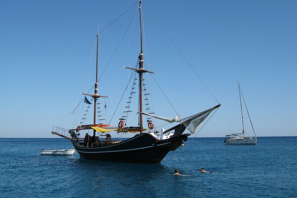 Parcheggio Barca a vela nel Mediterraneo