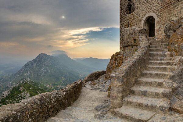 Keribus Castle. Castle Steps