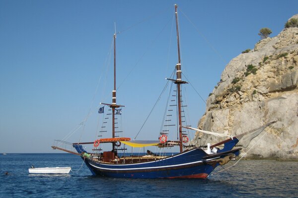 Ship in the Mediterranean