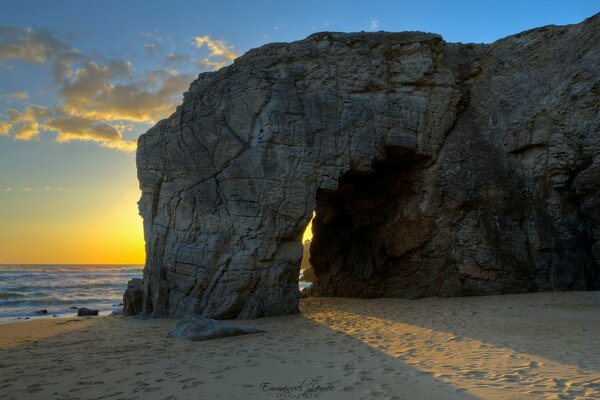 Rocce nel mare. Francia. Bretagna