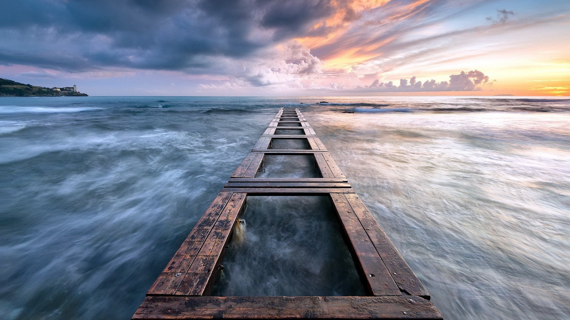 mare cielo ponte natura paesaggio