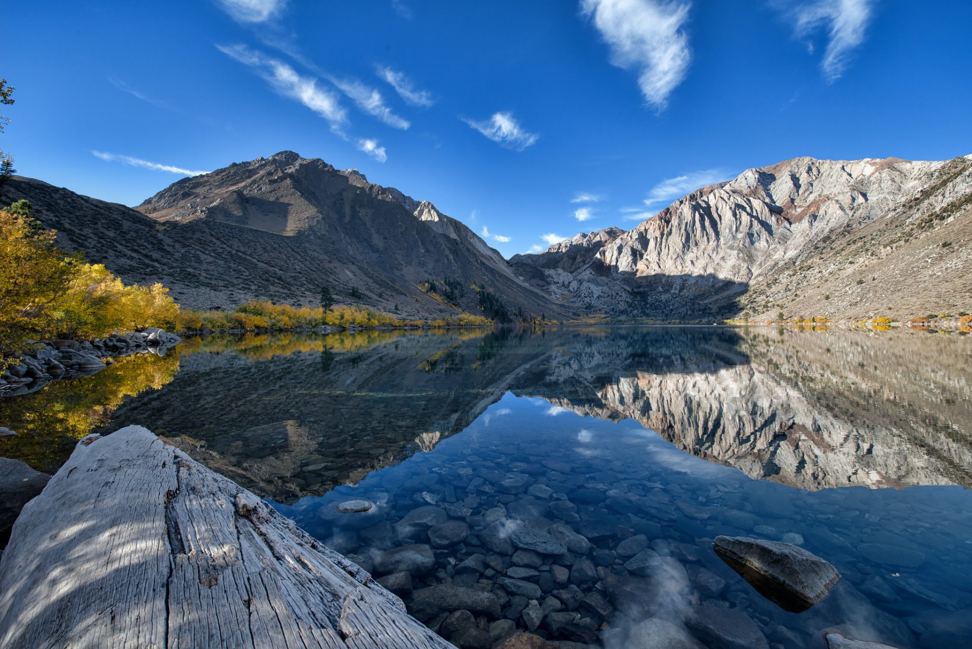 verurteilter see kalifornien see berge reflexion
