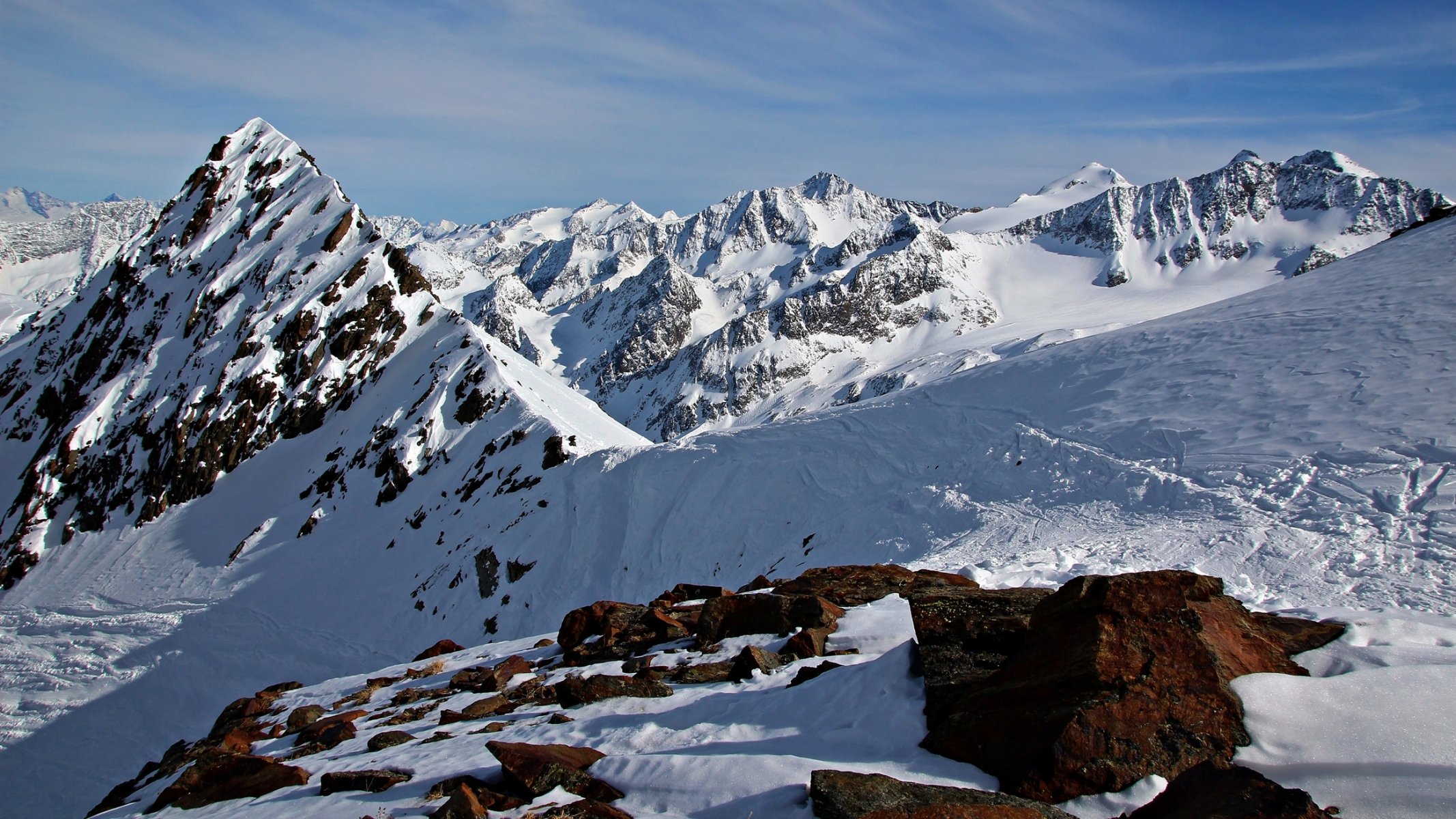 alpes nieve montañas