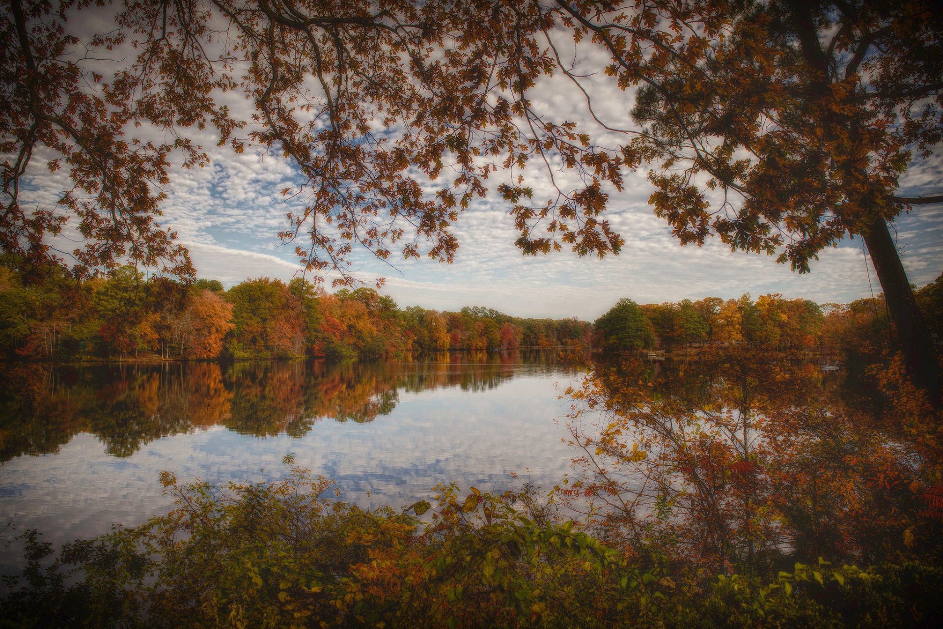maryland herbst see natur