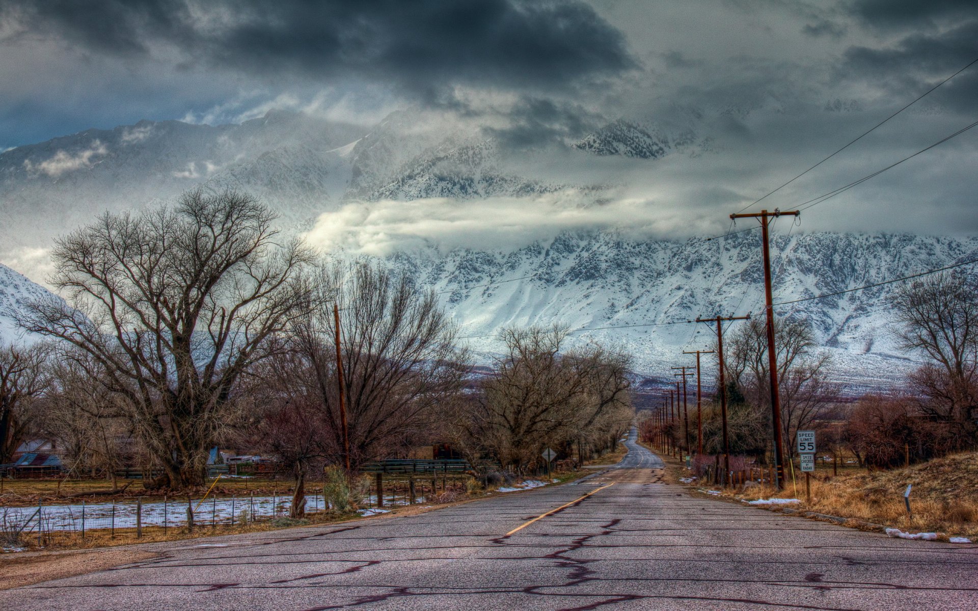 route montagnes paysage