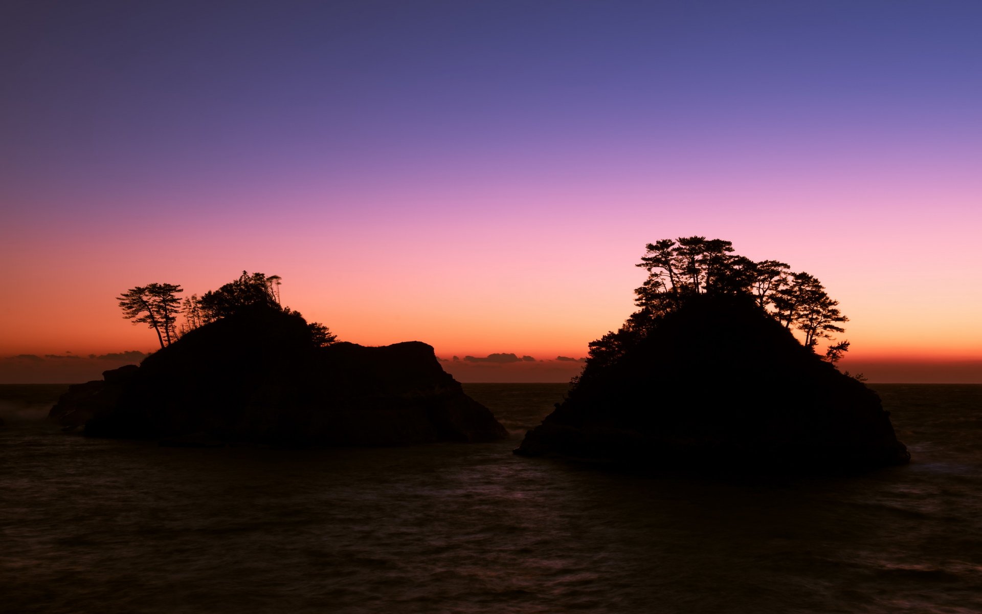 giappone prefettura di shizuoka nishiizu-cho notte paesaggio