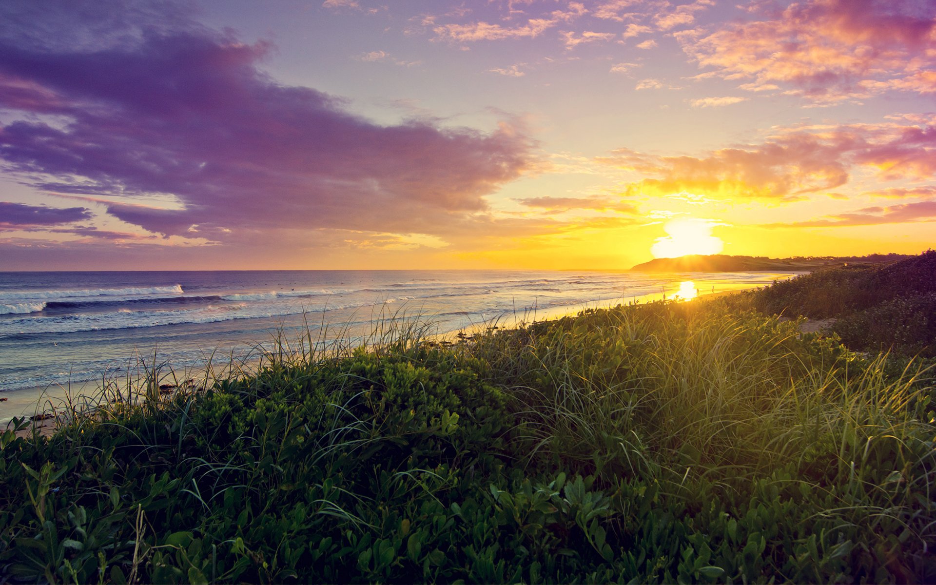 ea beach sunset grass sun cloud