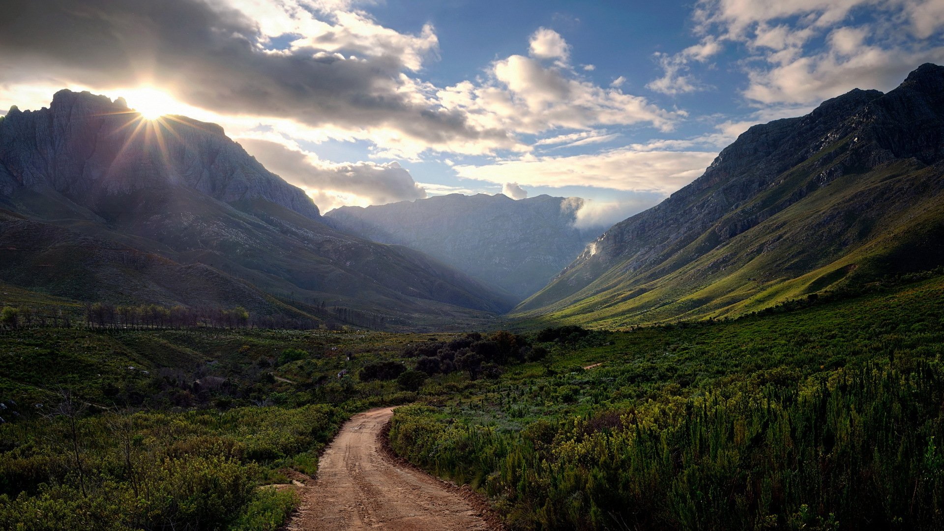 road mountain landscape