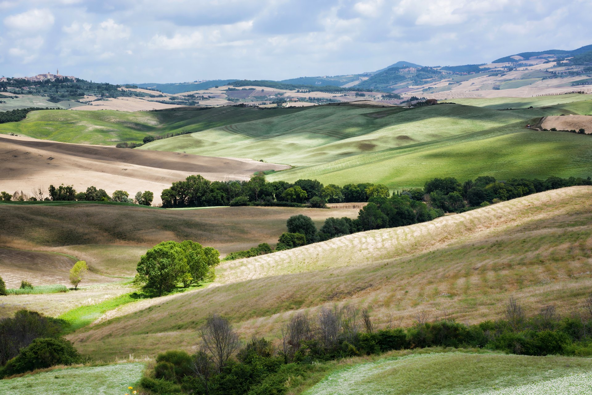 italien toskana hügel felder landschaft natur