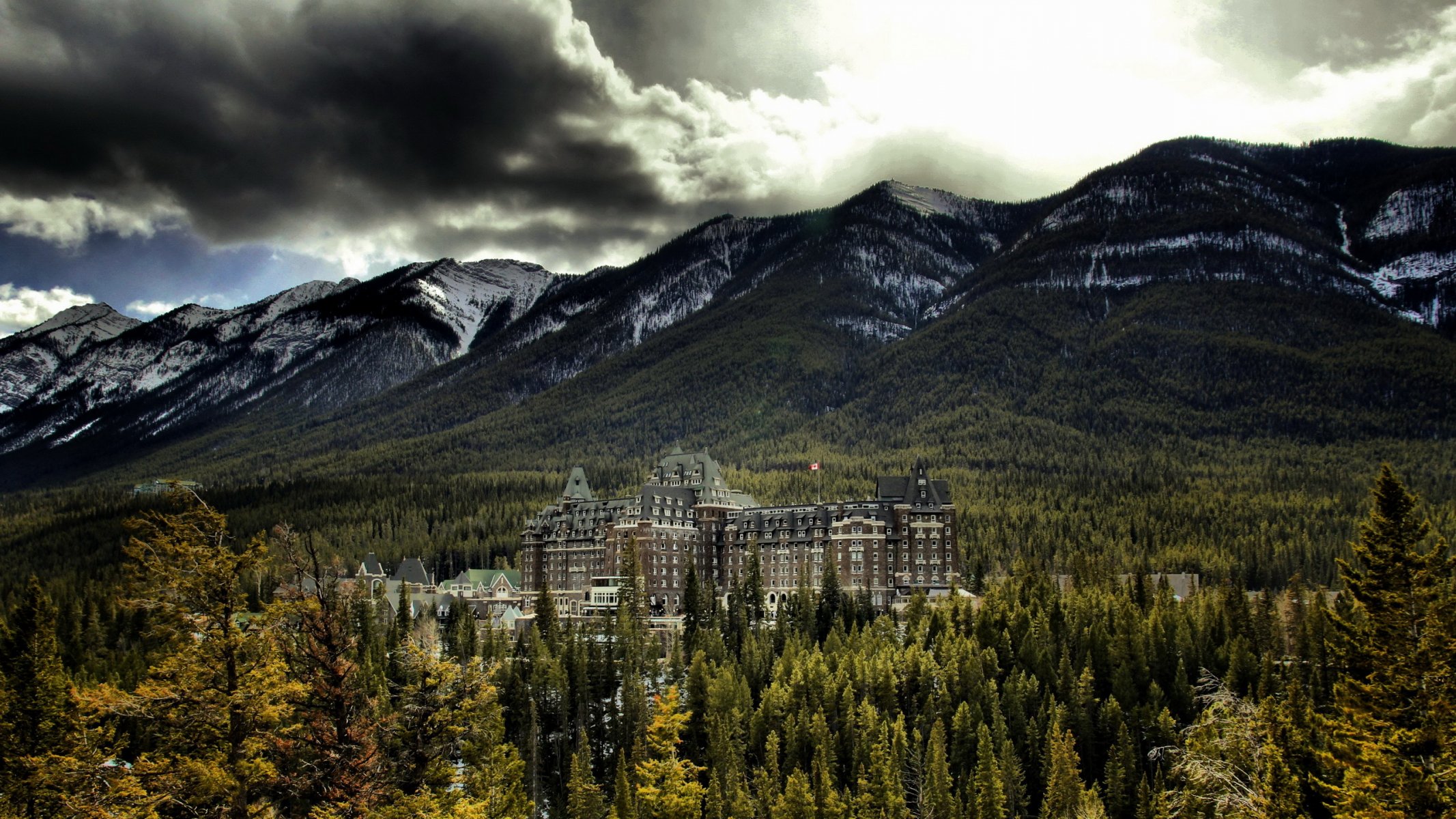 banff springs hotel parco nazionale di banff alberta canada