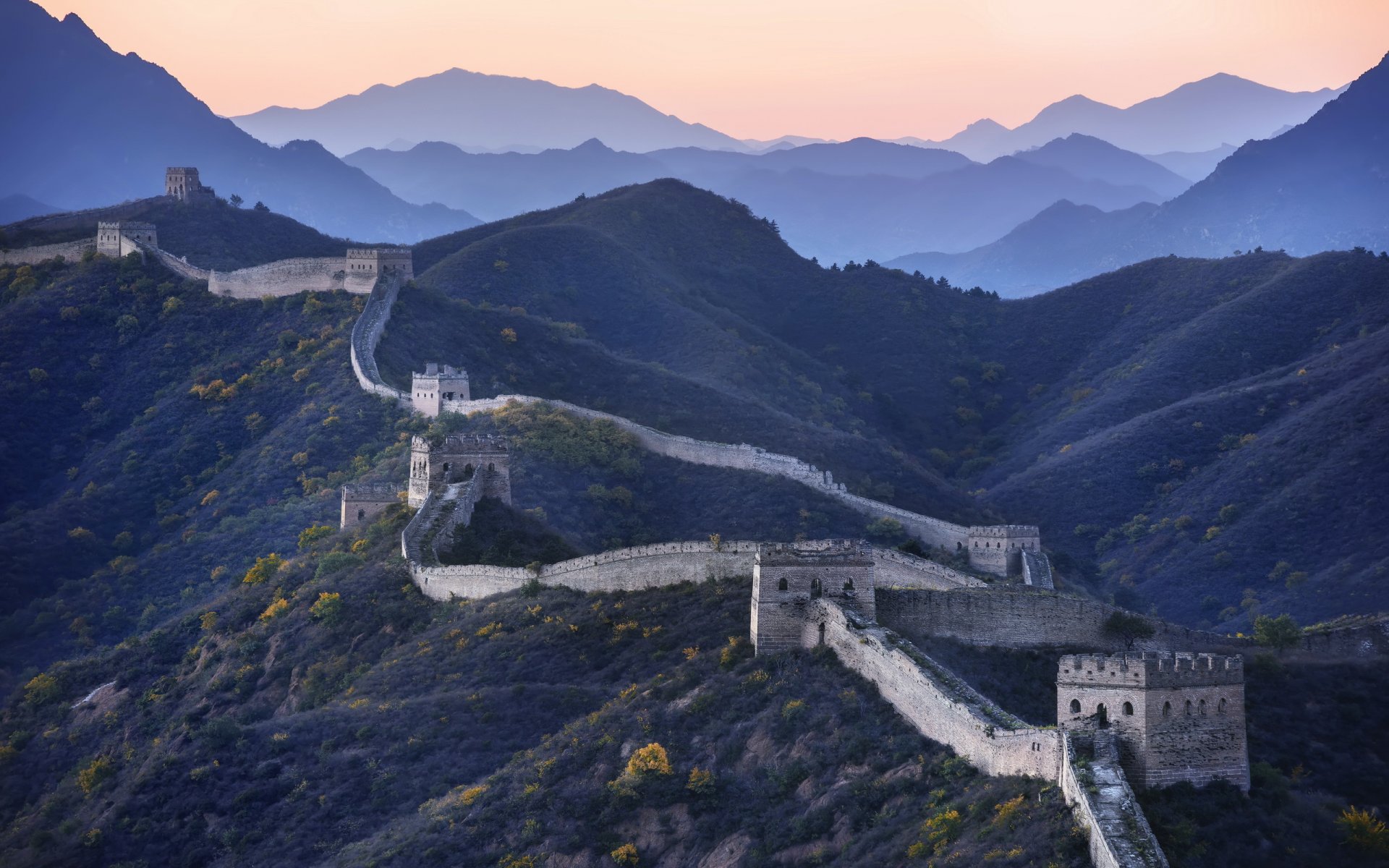great wall china landschaft