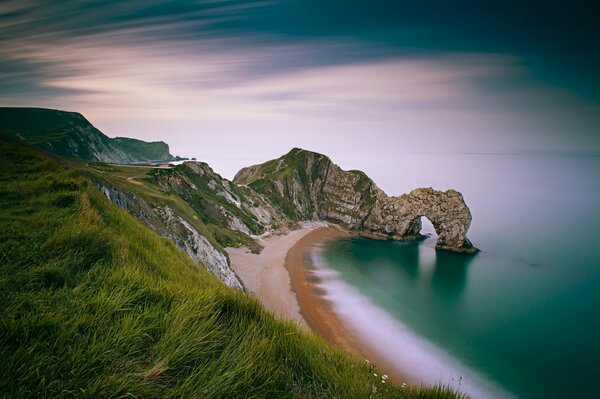 Incredible mountains on the seashore