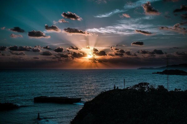 Sonnenaufgang am Meer