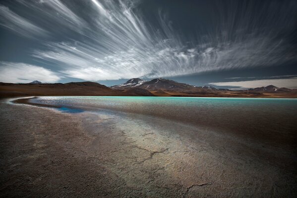 Azure mountain landscape