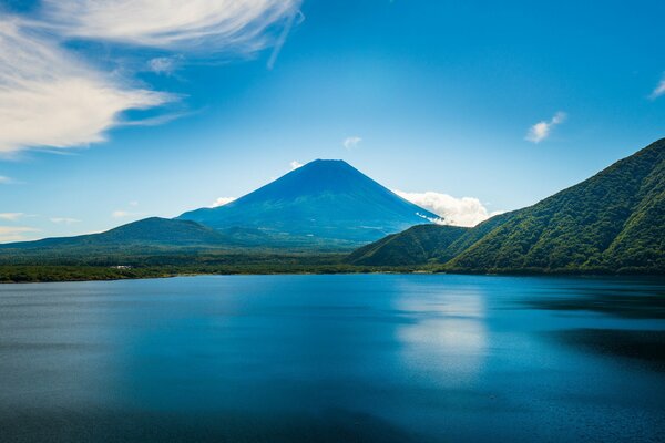 Blue Lagoon Bay in the mountains