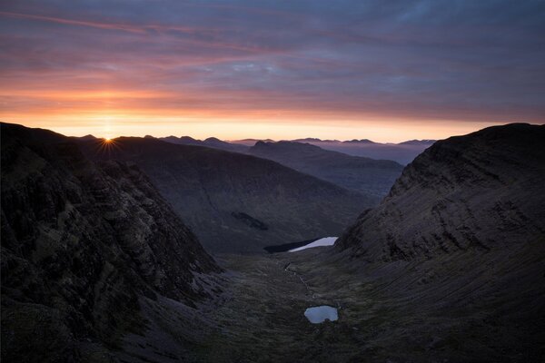 Sunrise in the mountains