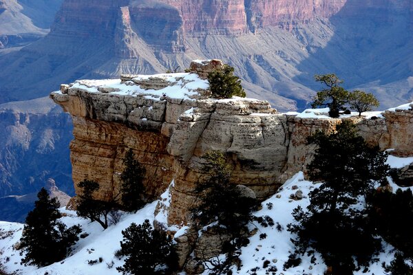 Photo winter rocks mountains