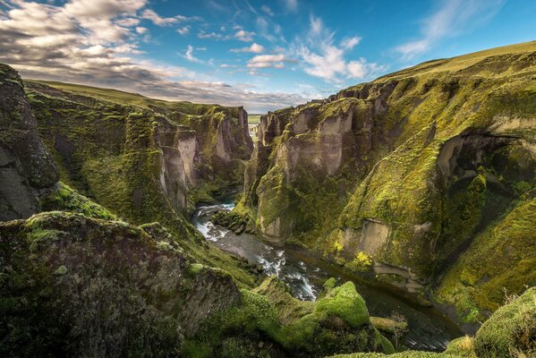 View of the canyon gorge