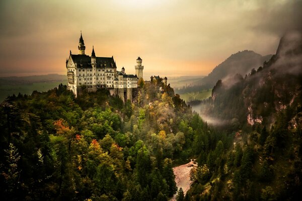 Castle on the top of the mountain