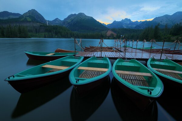Una mattina dormiente a Strebskiy Pleso